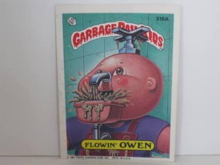 316A Flowin OWEN 1987 Topps Garbage Pail Kids Card